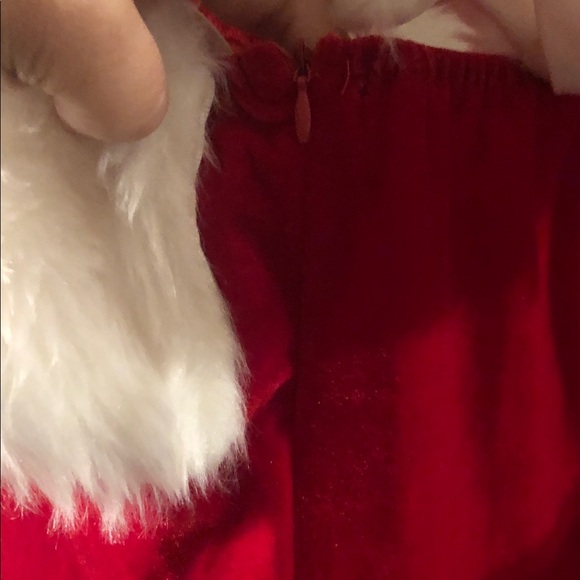 Red Santa Claus sexy Dress with White Fur Trim - Picture 5 of 8